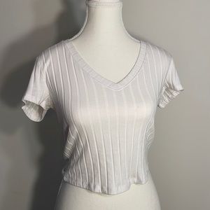 White cropped T-shirt - Youth